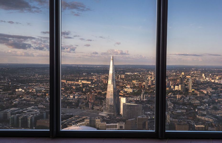 View of the shard from the Horizon 22 Viewing platform
